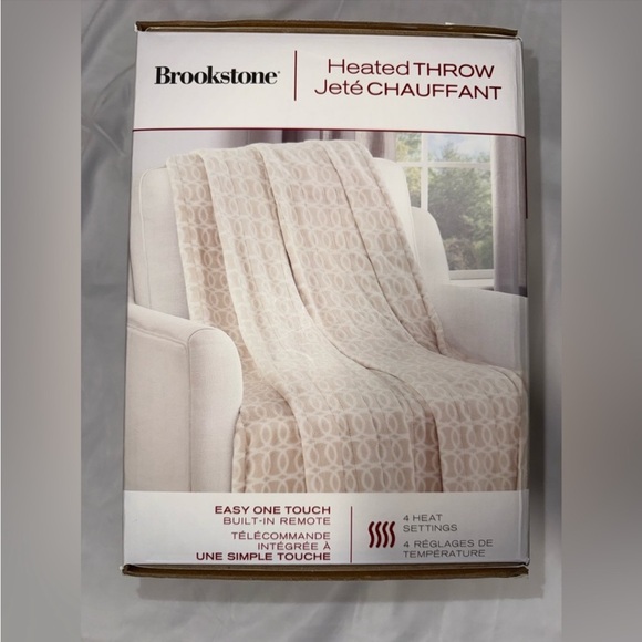 NWT Brookstone Heated Throw 50in X 60in - Picture 3 of 7
